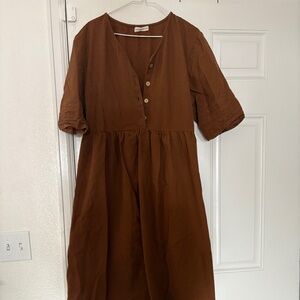 Little Cottonwood Brown Alder Dress